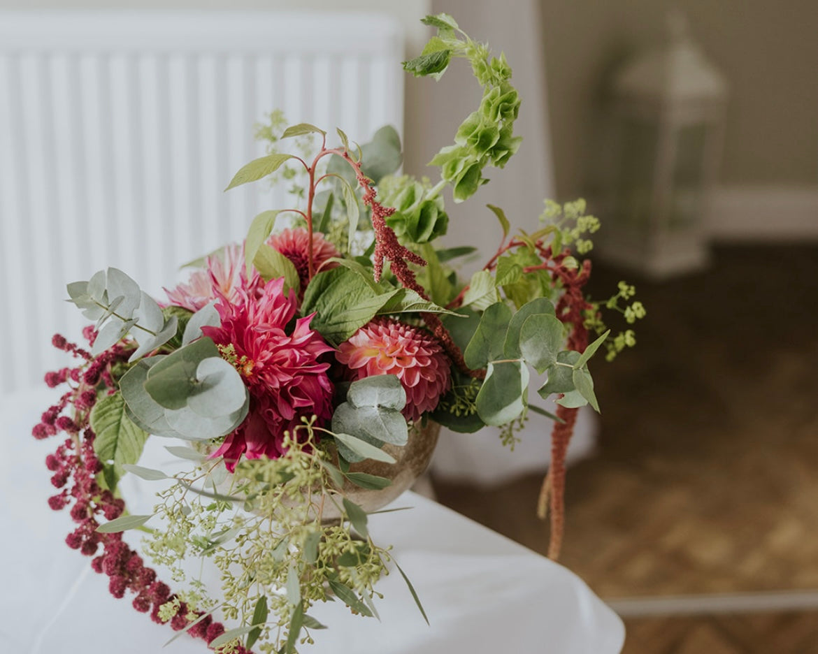 Moss Botanicals Edinburgh Wedding centrepiece